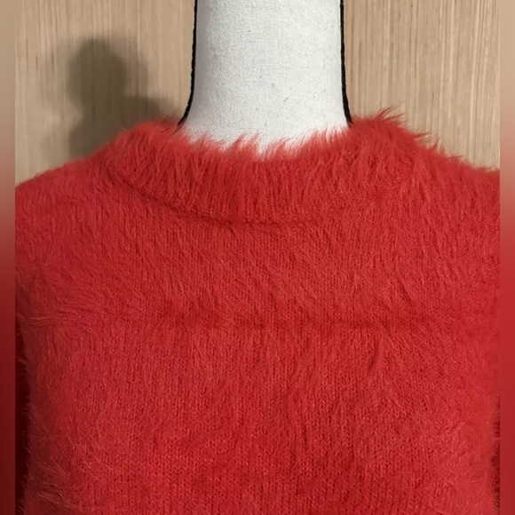 Free People Red Flurry Sweater, Size XS (v) - Picture 3 of 11